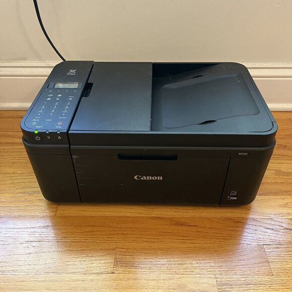 Canon PIXMA MX492 Black Wireless Color All-In-One Inkjet Printer Scan Wifi MX490 - Picture 1 of 9